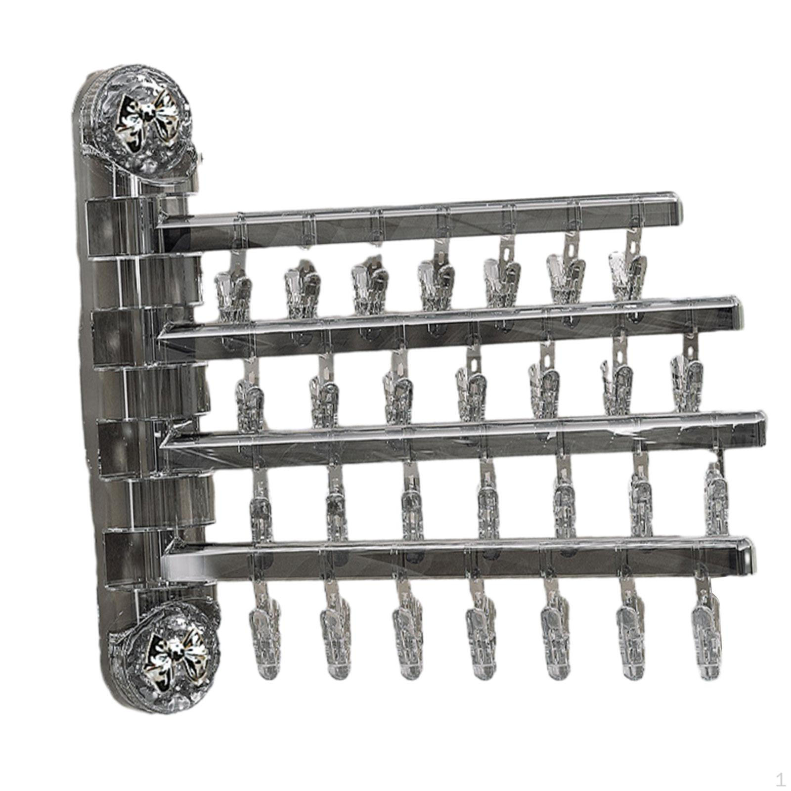 Складная вешалка для одежды, складная сушилка, переносная вешалка для полотенец, экономящая место, Gray Silver Bow