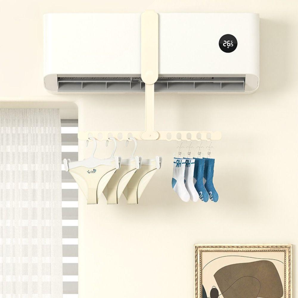 Легкая вешалка для одежды с кондиционером, переносная складная вешалка для одежды, складной крючок для вешалки